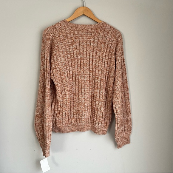 BlankNYC Heather Ribbed Knit Crewneck Sweater Size Medium NWT - Picture 6 of 8